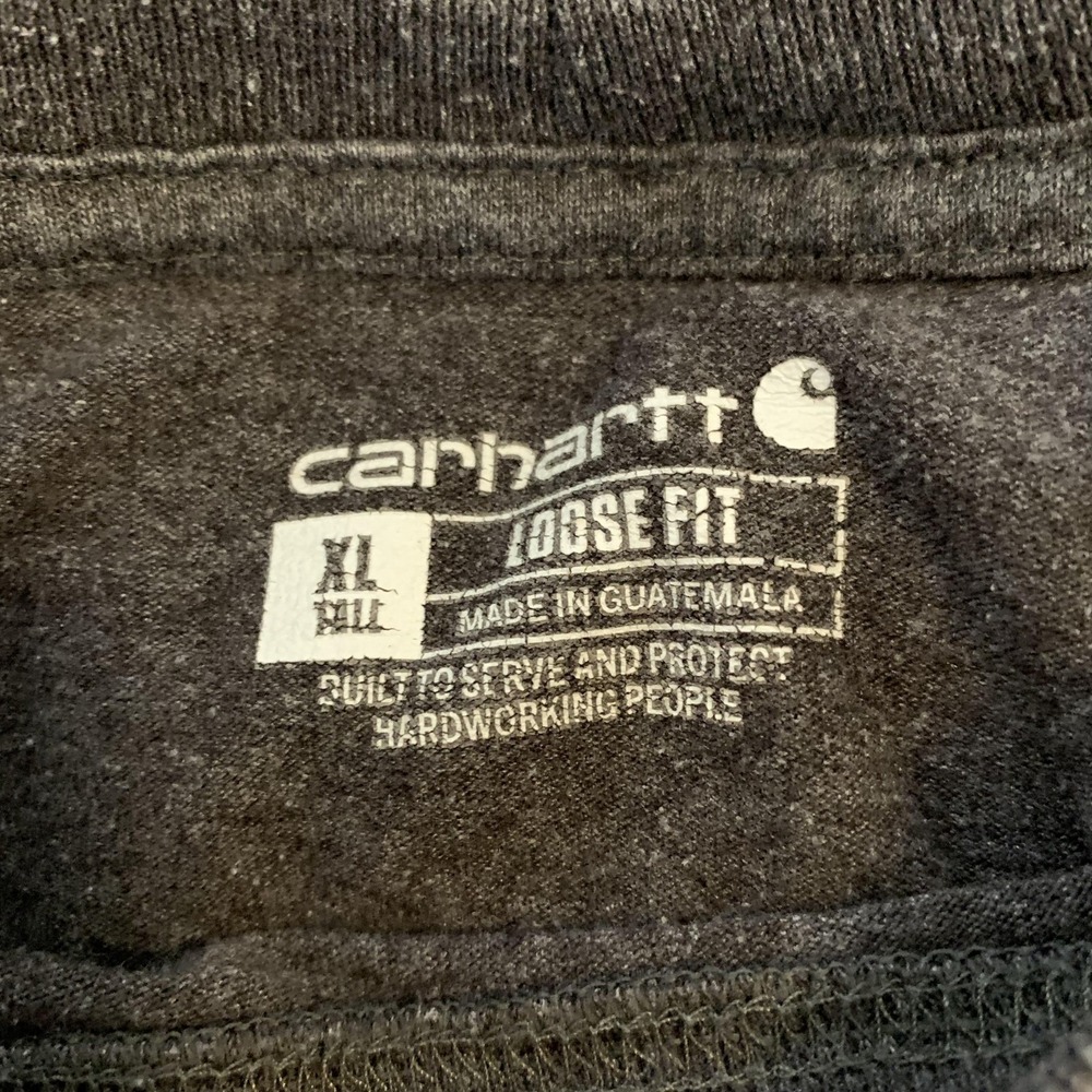 Carhartt Shirt Lot Of 3 Mens XLT Gray Black Pocket Workwear K87 Tagless Tee - Picture 8 of 16
